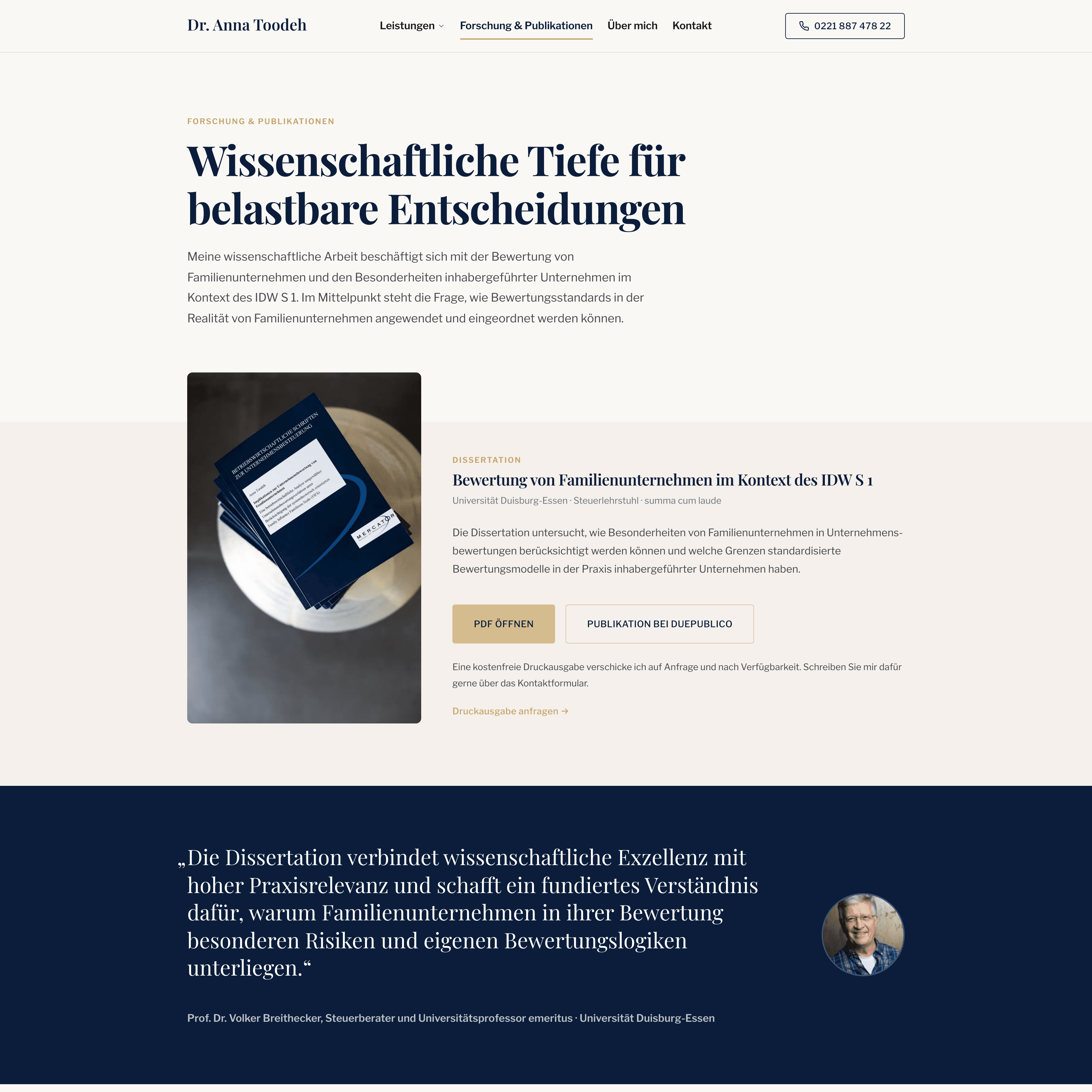 Dr. Anna Toodeh – Forschung Desktop