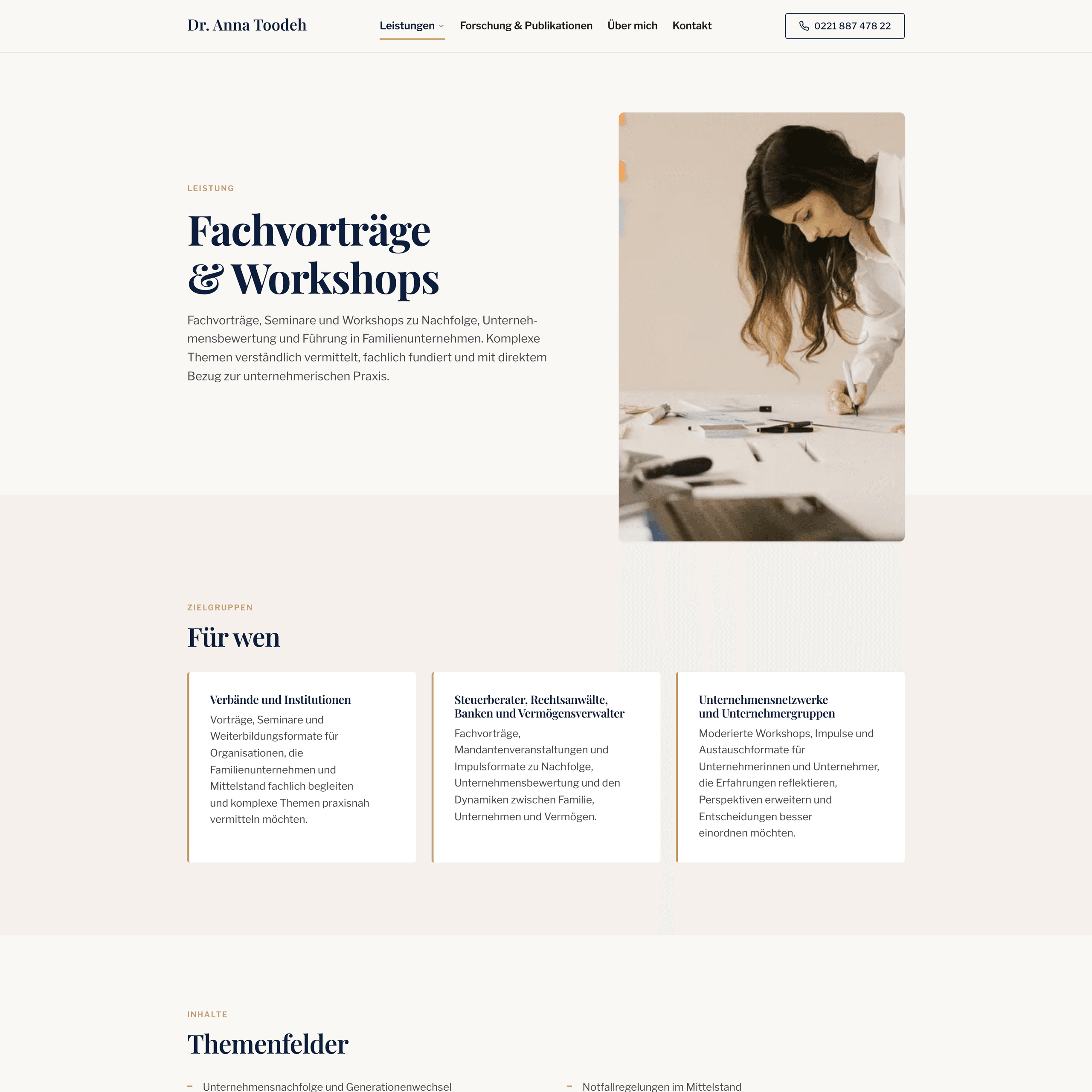 Dr. Anna Toodeh – Fachvorträge Desktop