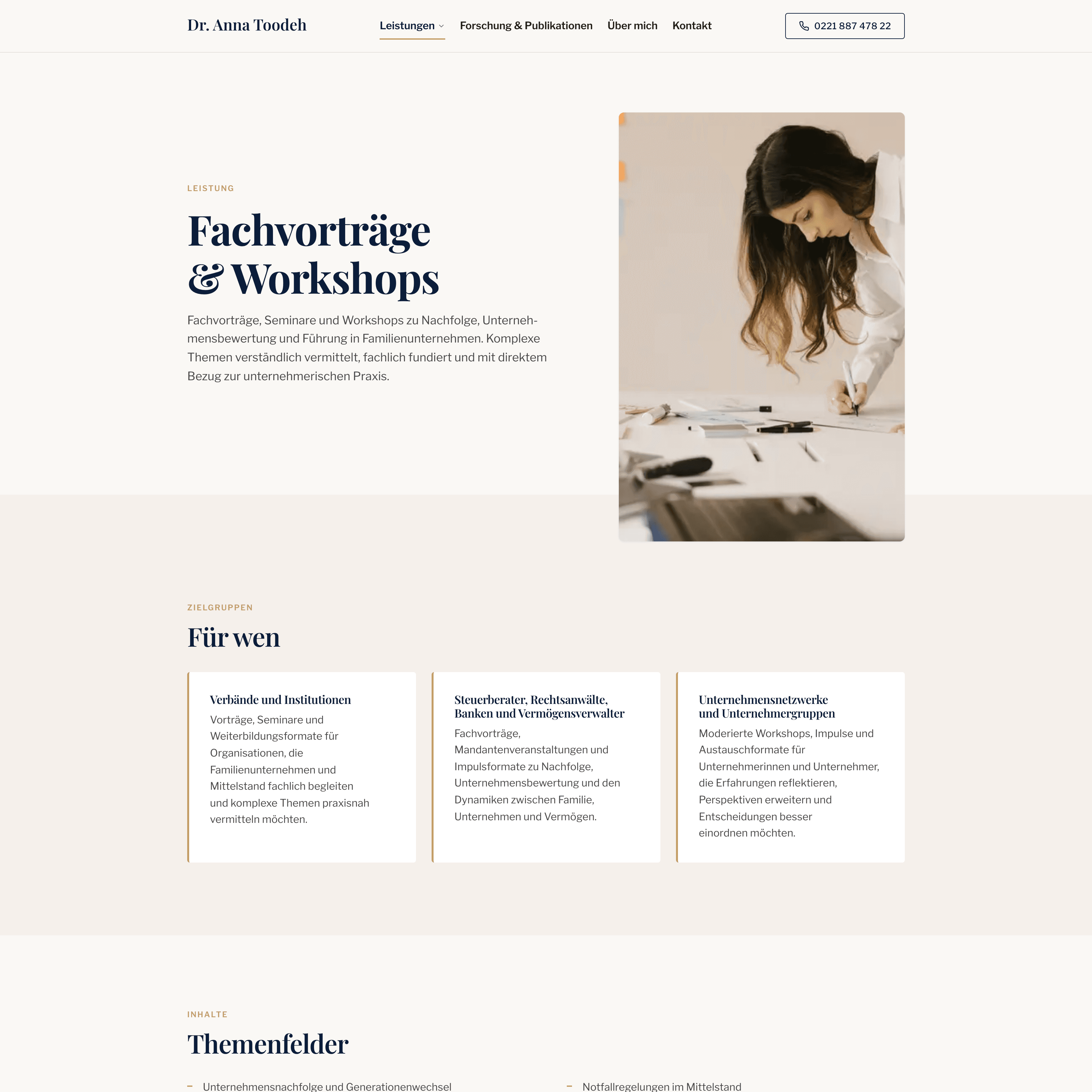Dr. Anna Toodeh – Fachvorträge Desktop