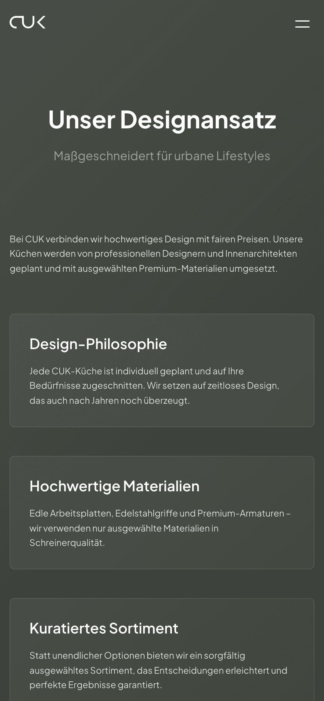 Creative Urban Kitchen – Design Mobile
