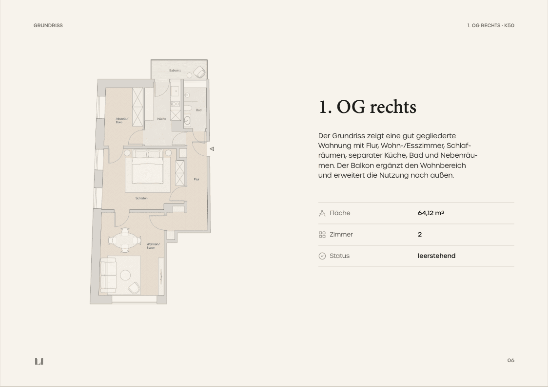 Exposé Builder für Loock Immobilien – PDF-Exposé – Grundriss