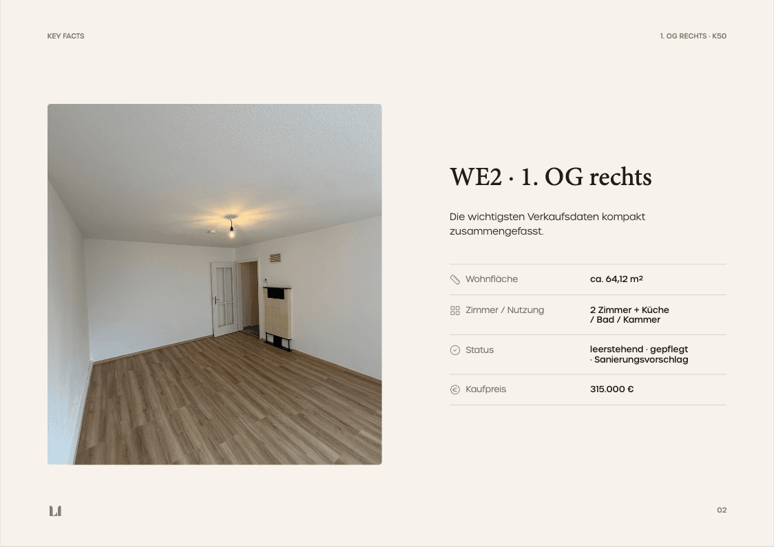 Exposé Builder für Loock Immobilien – PDF-Exposé – Key Facts