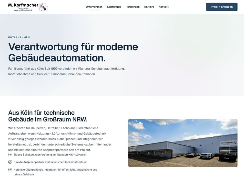 M. Korfmacher GmbH – Unternehmen Desktop