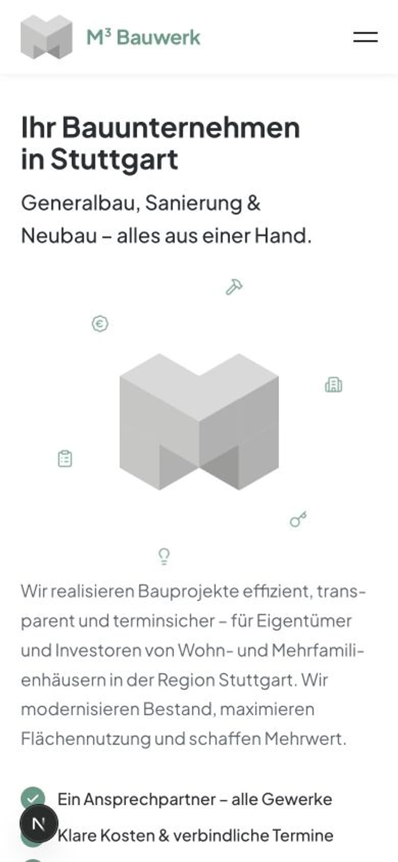 M³ Bauwerk – Home Mobile