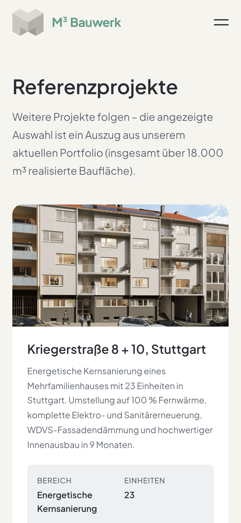 M³ Bauwerk – Projekte