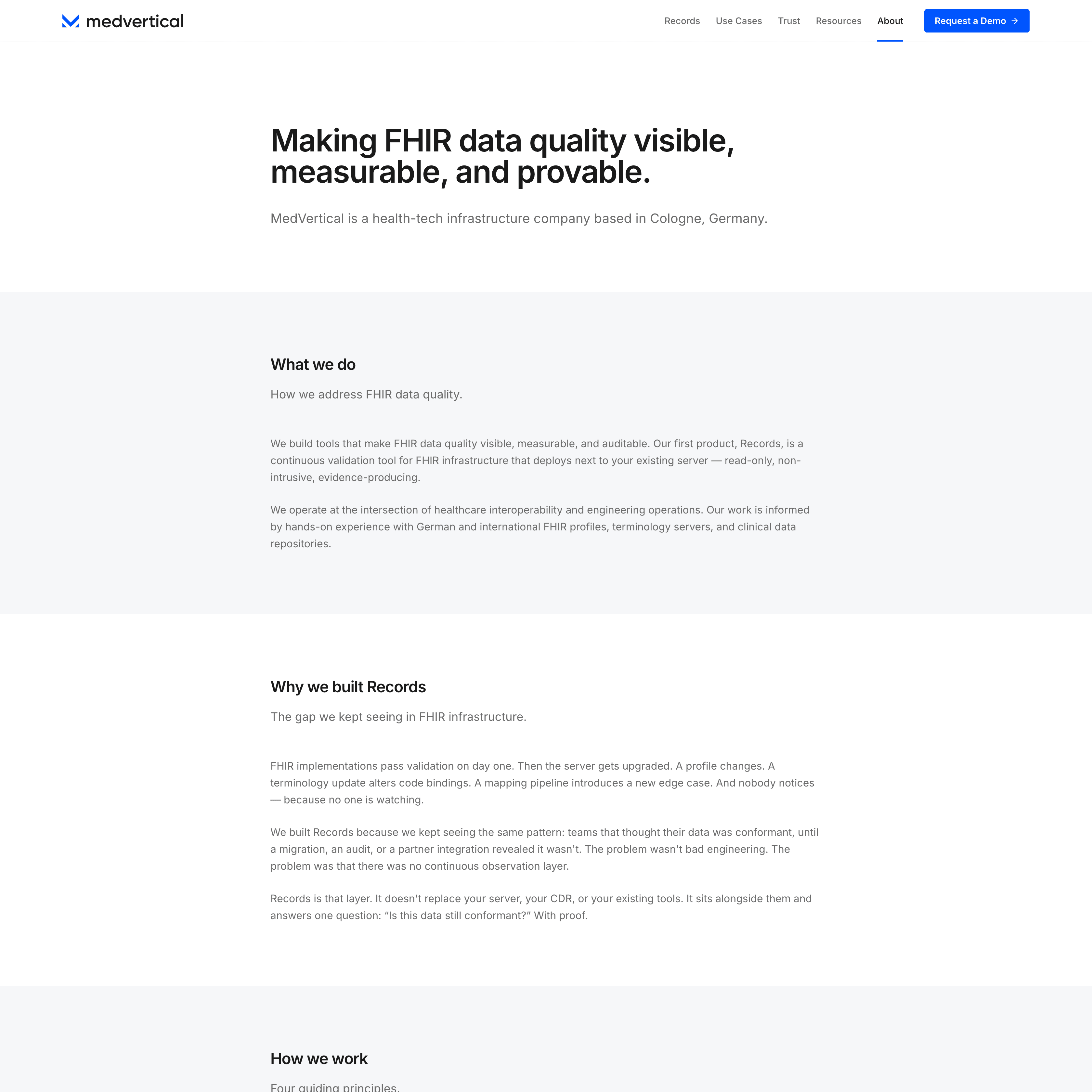 MedVertical – About Desktop