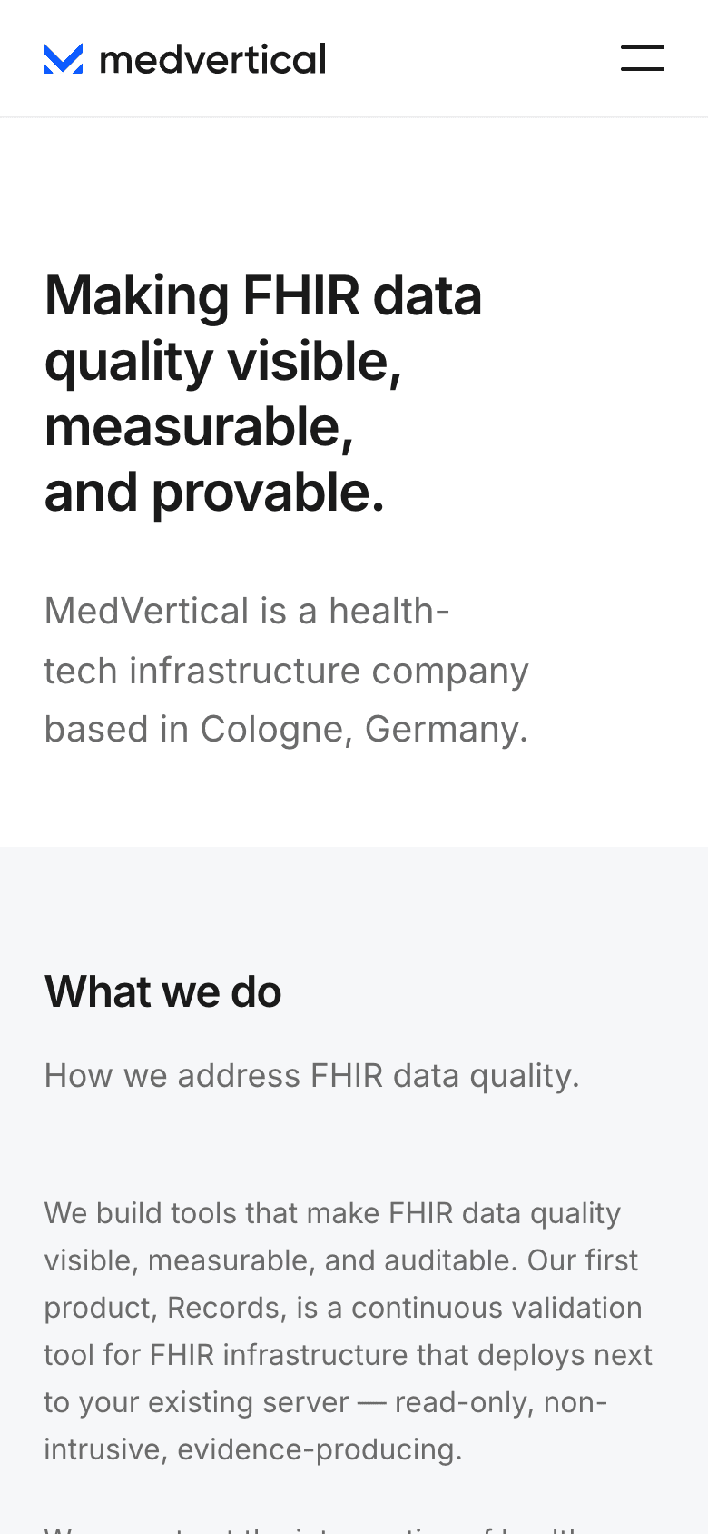 MedVertical – About