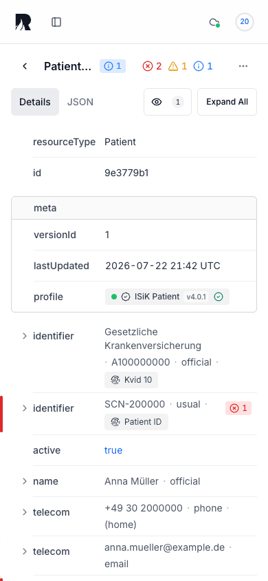 Records – Ressourcendetail · Mobile