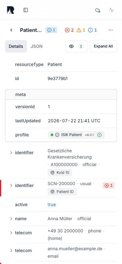 Records – Ressourcendetail · Mobile